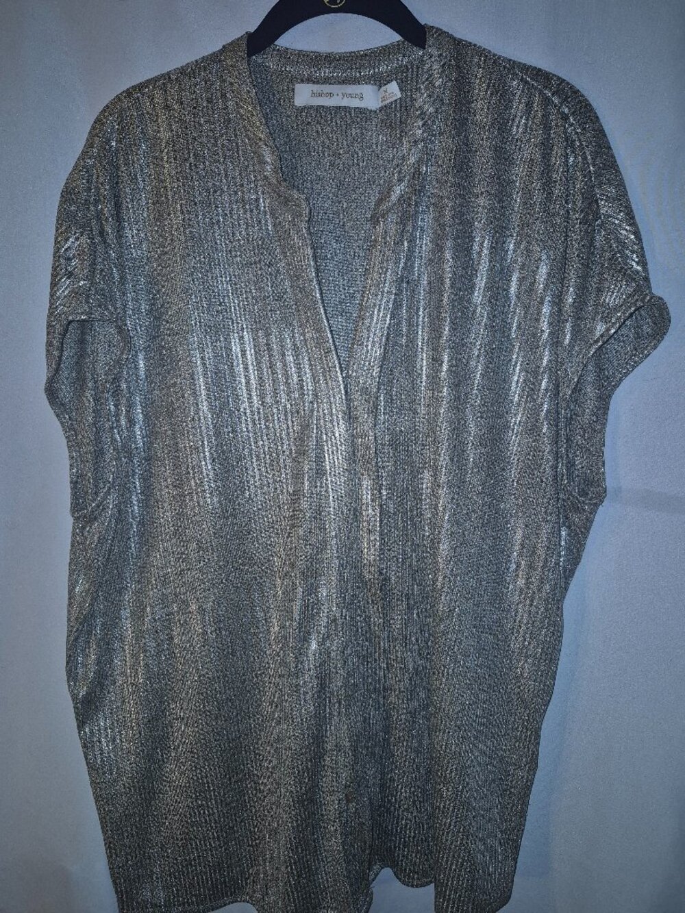 Bishop & Young Shimmering Silver Sweater